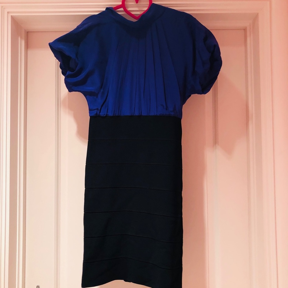 BCBG purple and black dress